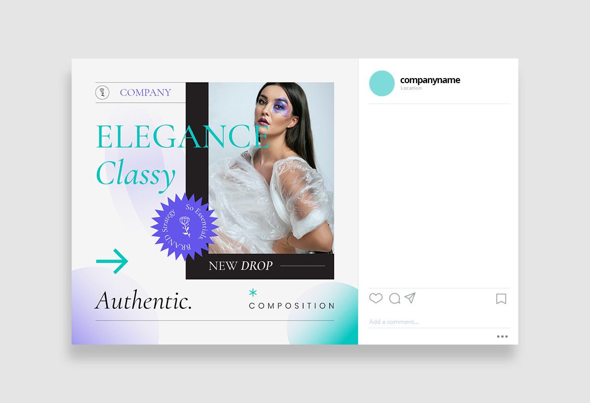 Sparkling Modern Gradient Fashion Instagram Template