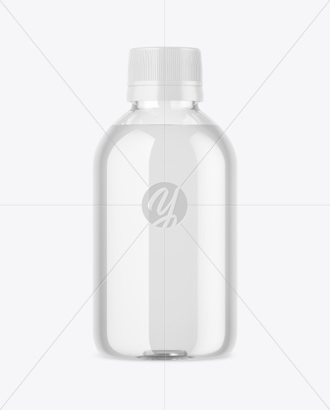 Clear Glass Bottle Mockup