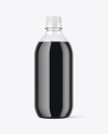 Clear Plastic Bottle with Dark Drink Mockup