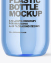 Blue Plastic Water Bottle Mockup