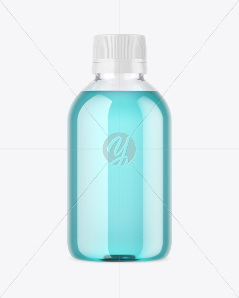 Clear Glass Bottle Mockup