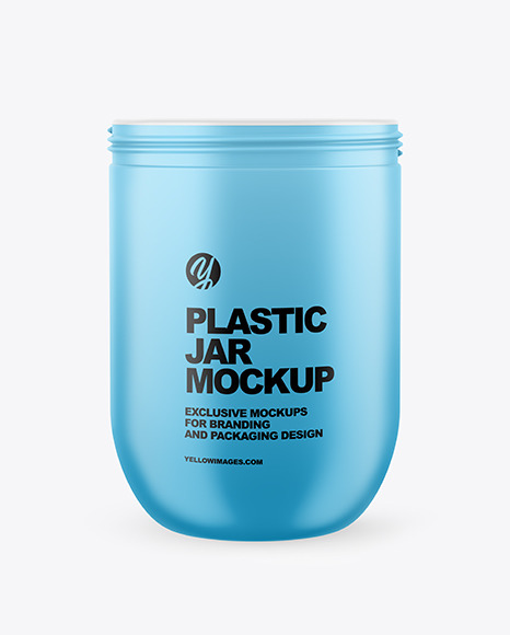 Matte Plastic Jar Mockup