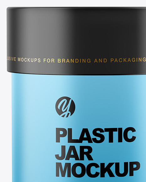 Matte Plastic Jar Mockup