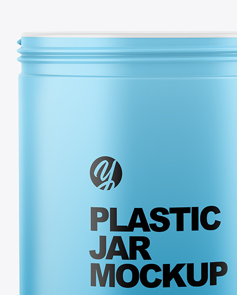 Matte Plastic Jar Mockup