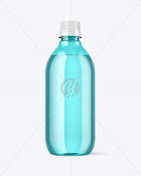 Colored Plastic Bottle Mockup