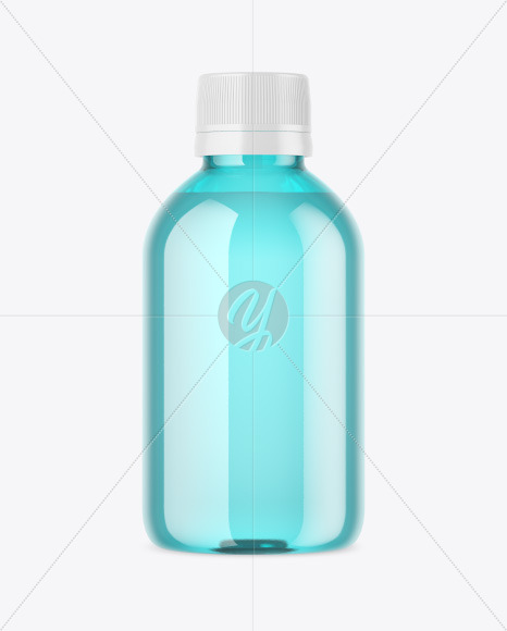 Blue Glass Bottle Mockup Blue Glass Bottle Mockup