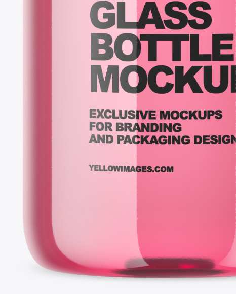 Blue Glass Bottle Mockup Blue Glass Bottle Mockup