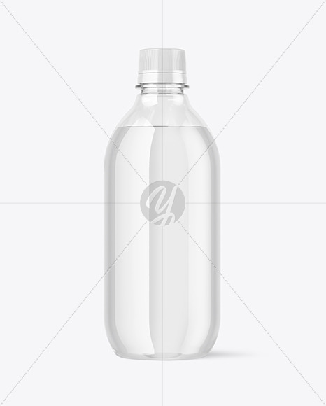 Clear Plastic Water Bottle Mockup