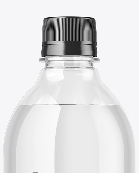 Clear Plastic Water Bottle Mockup