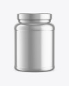 Metallic Protein Jar Mockup