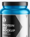 Metallic Protein Jar Mockup