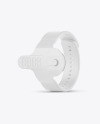 Fitness Silicone Bracelet Mockup - Half Side View