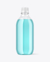 Clear Plastic Drink Bottle Mockup