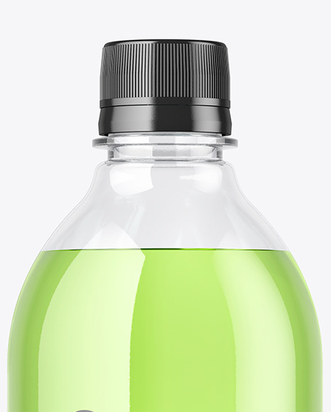 Clear Plastic Drink Bottle Mockup