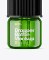 Green Glass Dropper Bottle Mockup