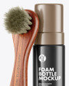 Foam Bottle with Shoe Brush Mockup