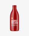 Glossy Plastic Bottle Mockup