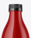 Glossy Plastic Bottle Mockup
