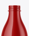 Glossy Plastic Bottle Mockup