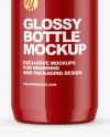 Glossy Plastic Bottle Mockup