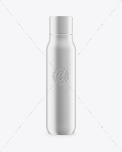 Metallic Thermos Bottle Mockup