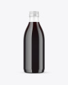 Clear Plastic Bottle with Dark Drink Mockup