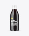Clear Plastic Bottle with Dark Drink Mockup