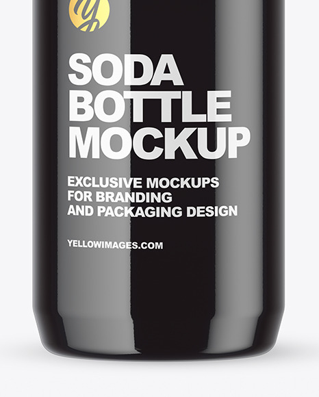 Clear Plastic Bottle with Dark Drink Mockup