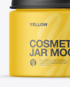 Matte Cosmetic Jar Mockup