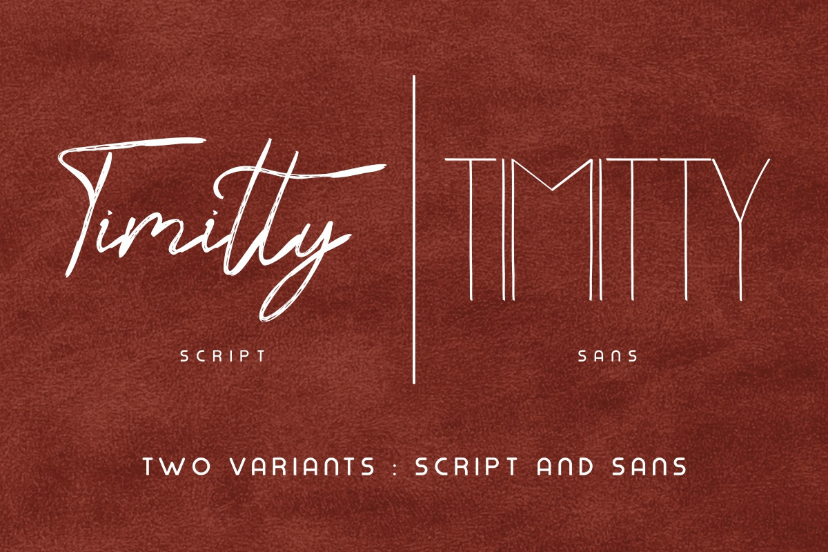Timitty Font Duo Timitty Font Duo