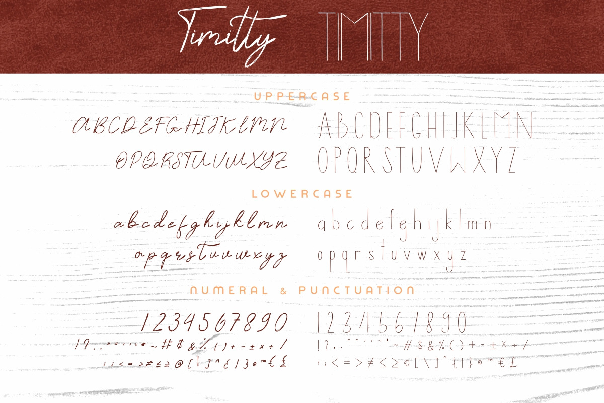 Timitty Font Duo Timitty Font Duo