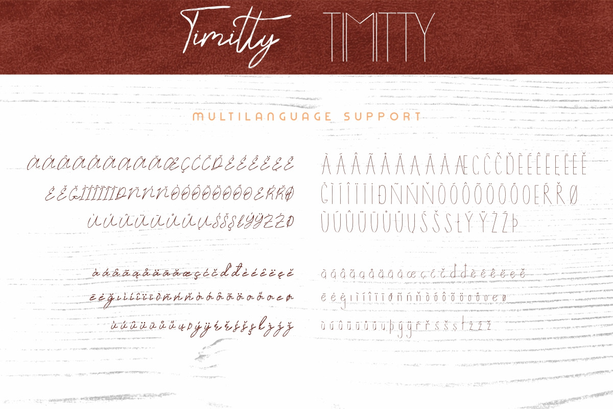 Timitty Font Duo Timitty Font Duo