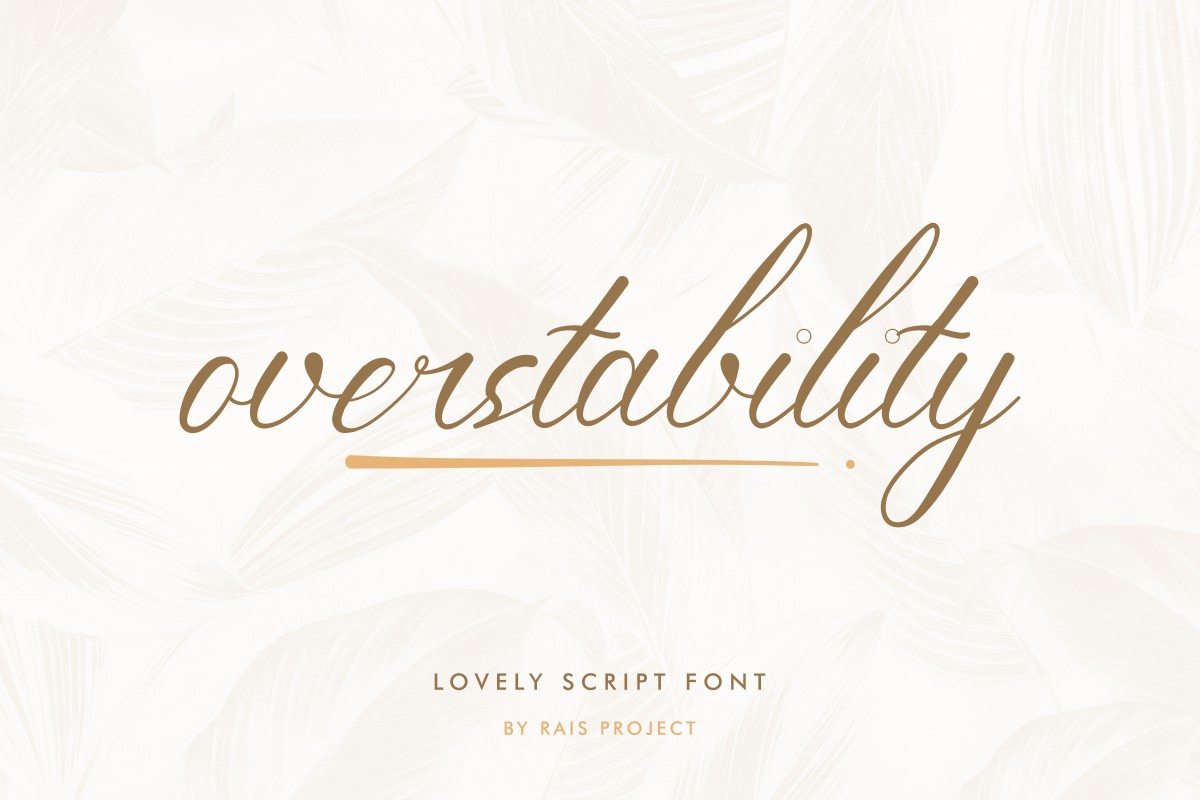 Overstability Handwriting Font Overstability Handwriting Font