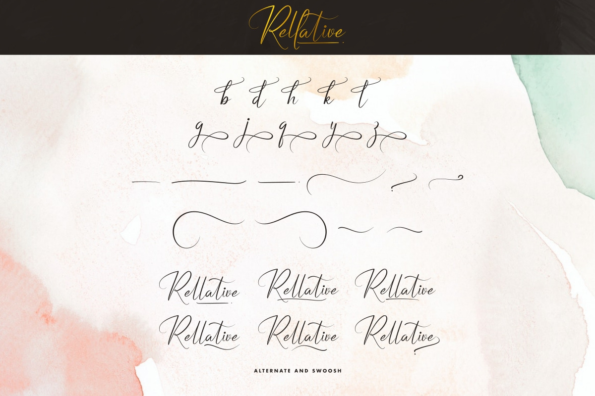 Rellative Signature Brush Font Rellative Signature Brush Font