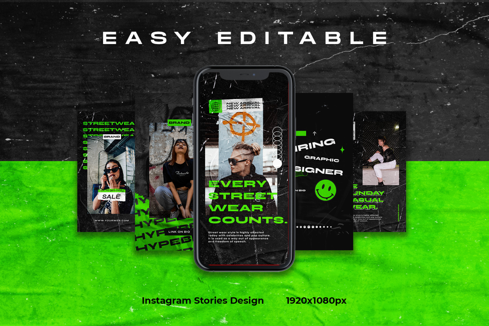 Streetwear V.2 Instagram Template Streetwear V.2 Instagram Template