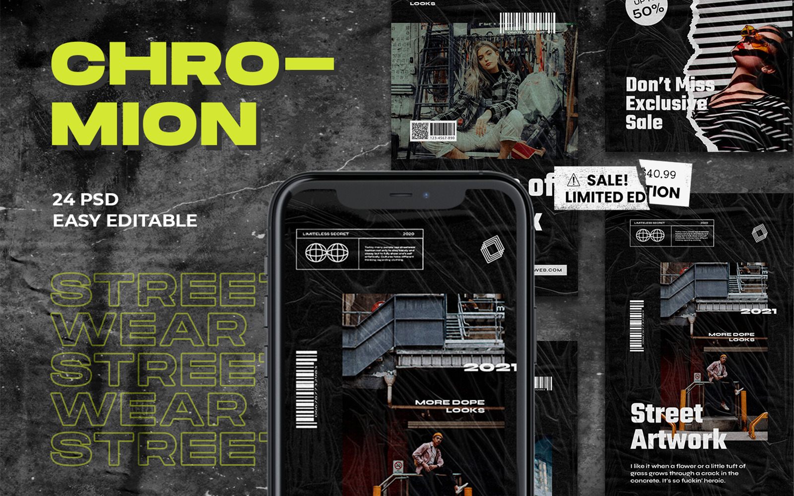 Chromion Hypebeast Instagram Template Chromion Hypebeast Instagram Template