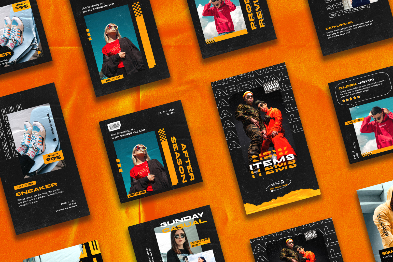 Hypebeast V.1 Instagram Template Hypebeast V.1 Instagram Template