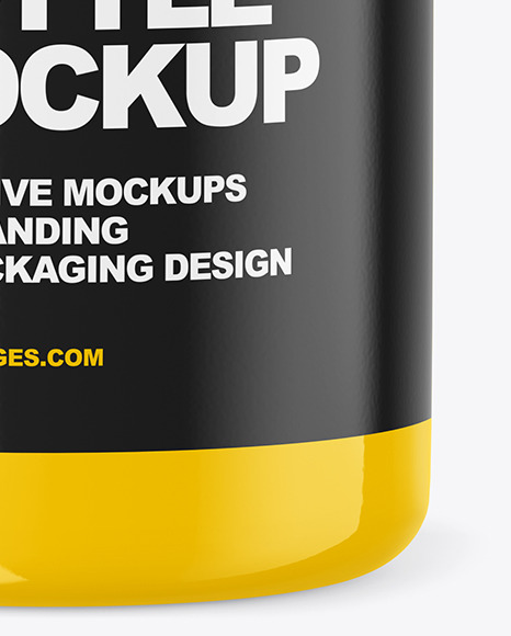 Glossy Pills Bottle Mockup