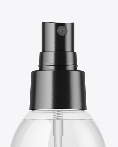 Clear Spray Bottle Mockup