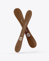 Two Wooden Sticks Mockup