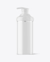 Clear Liquid Soap Bottle with Pump Mockup