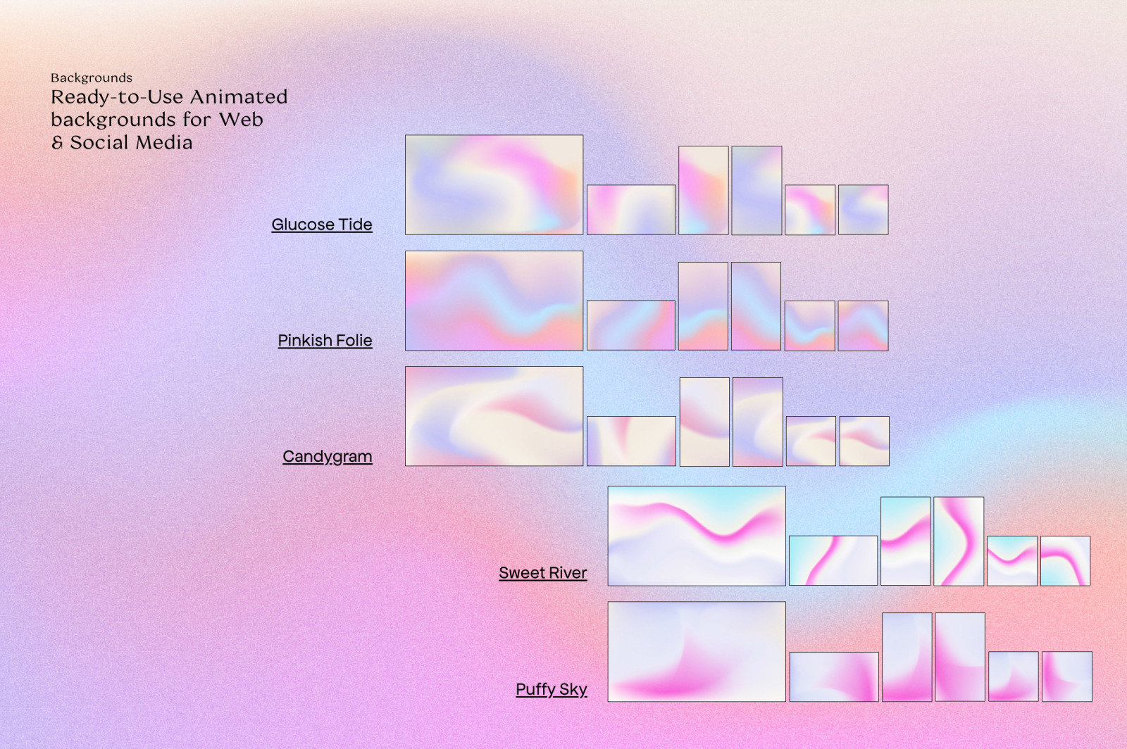 CANDY Animated Gradients Backgrounds CANDY Animated Gradients Backgrounds