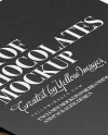 Kraft Paper Box of Chocolate Sweets Mockup