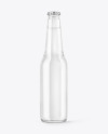 Clear Glass Tonic Water Bottle Mockup