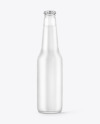 Frosted Glass Tonic Water Bottle Mockup