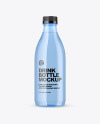 Blue Plastic Water Bottle Mockup