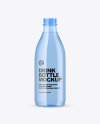 Blue Plastic Water Bottle Mockup