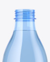 Blue Plastic Water Bottle Mockup