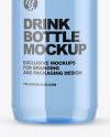 Blue Plastic Water Bottle Mockup