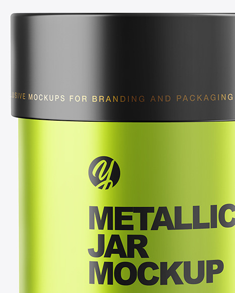 Metallic Jar Mockup